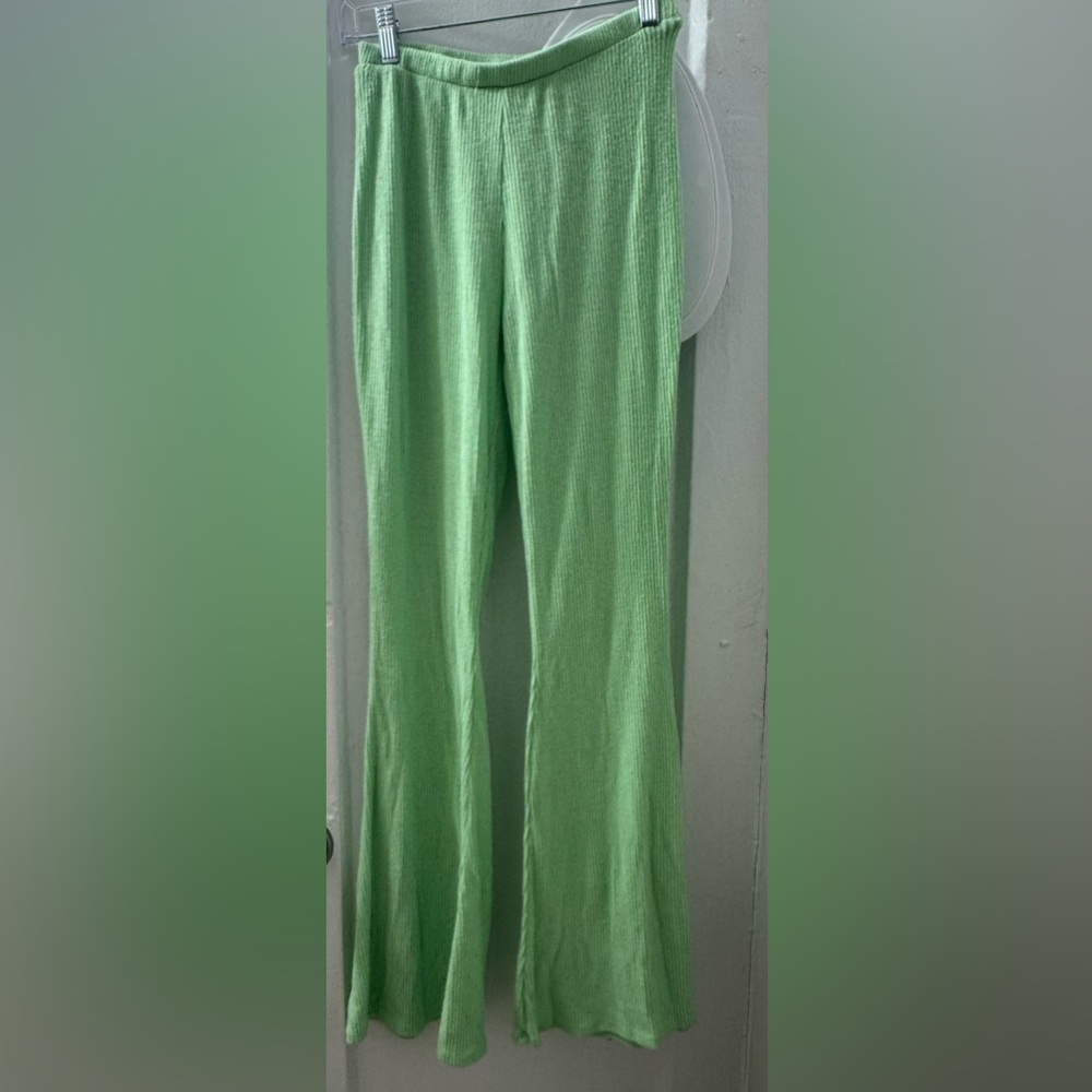 Green Wide Leg Pants